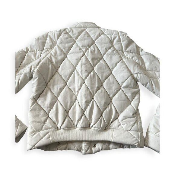 RtA Louisa Vegan Leather Jacket, White, Size S, White, New with tag - Picture 11 of 16